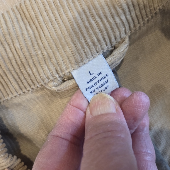 Old Navy  Mens Lg Tan Corduroy Sportcoat Academia Blazer Outdoor Cotton Rugged - Picture 5 of 12